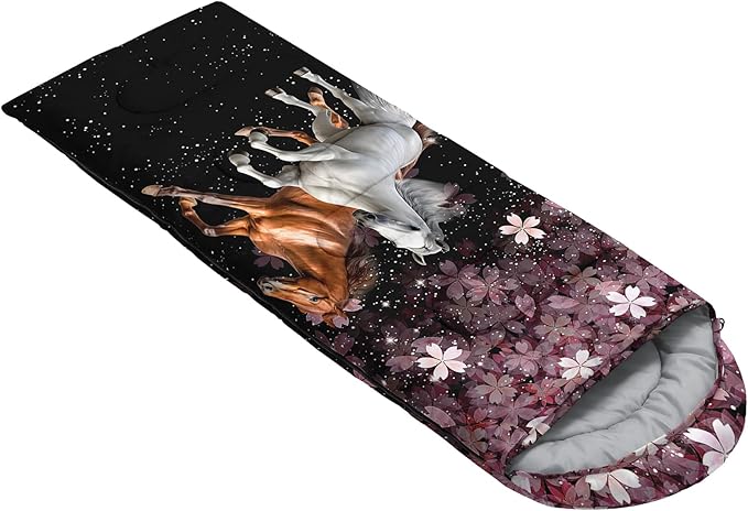 QOOMO Camping Sleeping Bags,3 Season Warm & Cool Weather,Lightweight,Waterproof Sleeping Bags for Adults & Kids,Traveling,and Outdoors,Camping Gear Equipment