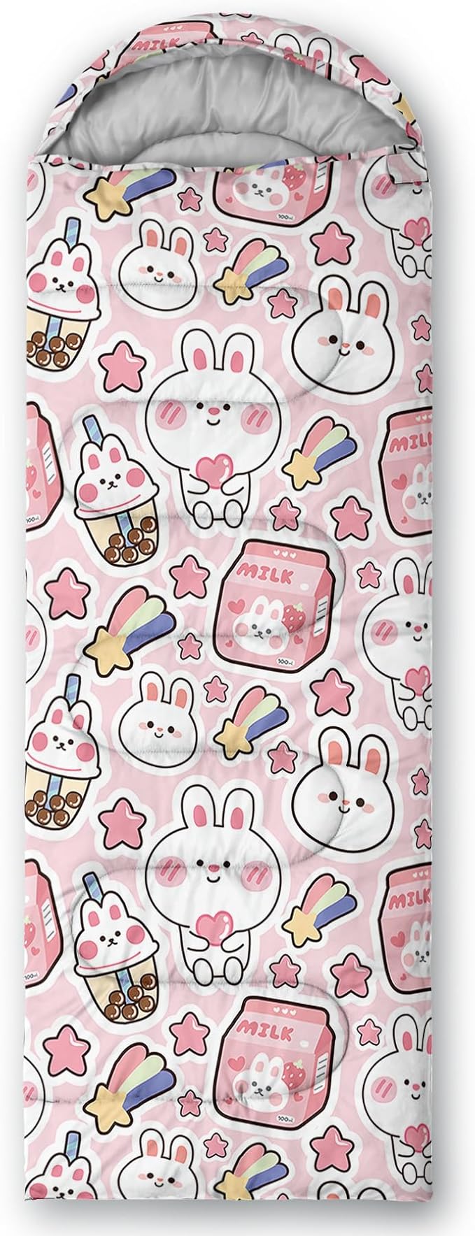 QOOMO Camping Sleeping Bags,3 Season Warm & Cool Weather,Lightweight,Waterproof Sleeping Bags for Adults & Kids,Traveling,and Outdoors,Camping Gear Equipment