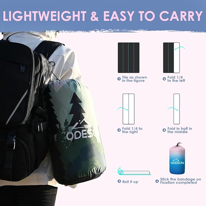 Down Camping Blanket Packable Outdoor Down Camping Blankets for Cold Weather Large Waterproof Puffy Blanket Lightweight Warm Down Camping Quilt - 78" x 55"