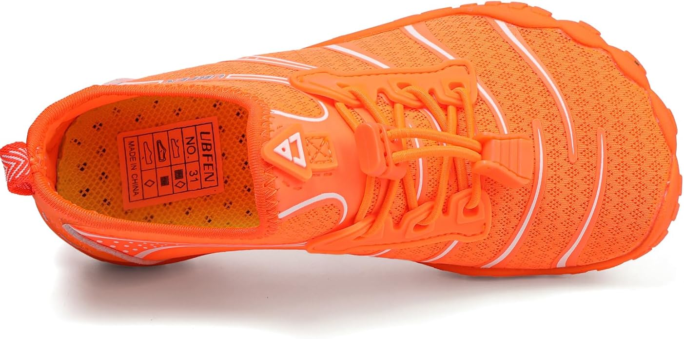 UBFEN Water Shoes for Kids Boys Girls Aqua Socks Barefoot Beach Sports Swim Pool Quick Dry Lightweight Toddler Little Big Kid