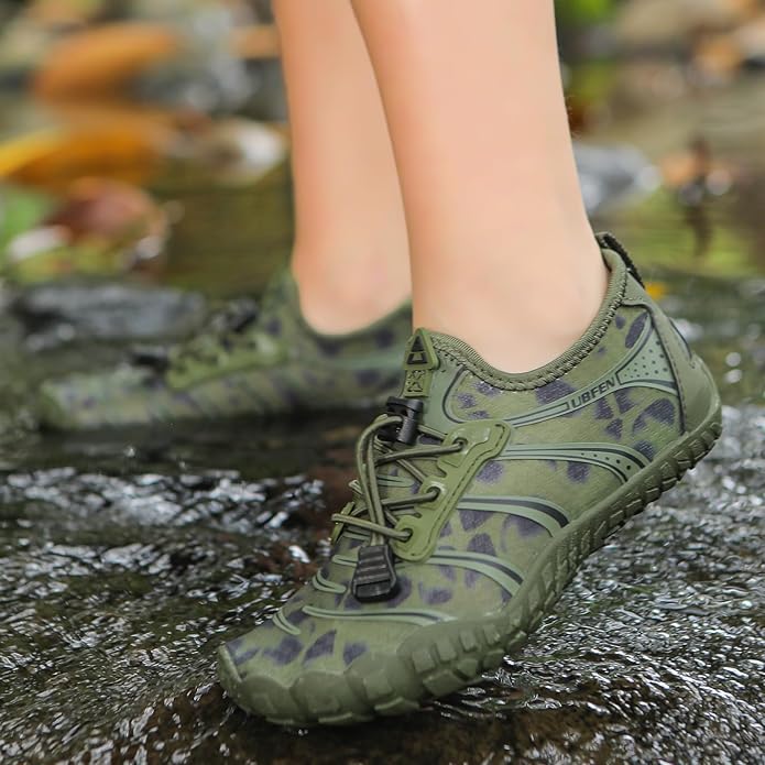 UBFEN Water Shoes for Kids Boys Girls Aqua Socks Barefoot Beach Sports Swim Pool Quick Dry Lightweight Toddler Little Big Kid