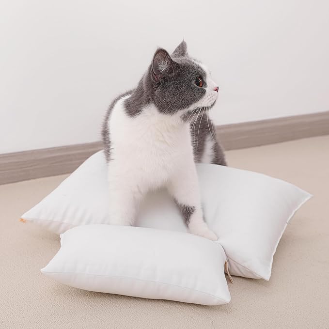 NTBAY Tiny Pillows, Down Alternative 7"x11" Microfiber Mini Pillows for Travel, Pets, Soft Machine Washable Small Pillow for Neck, Wrist, Lumbar and Knee, Dark Brown