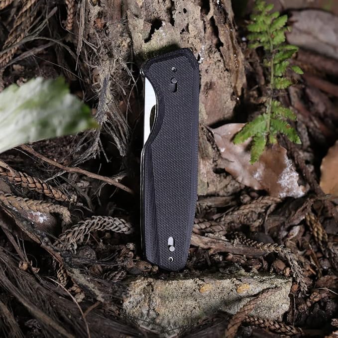Roxon S502U Upgraded Phantasy Folding Pocket Knife, G10 handle Survival Gear Pocket Tool EDC Knife Replaceable Knife Blade with Pocket Clip for Camping Hiking