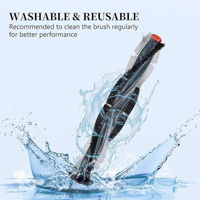 Replacement Parts for Neato Botvac D Series D3 D4 D5 D6 D7 D75 D80 D85 Robot Vacuum Cleaner Accessory Kit Including 1 Main Brushes, 3 Hepa Filters, 6 Side Brushes