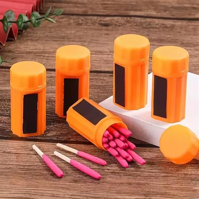 Waterproof Matches Survival Kit,Stormproof Matches with Case,20pcs Stormproof Fire Starter,20 pcs/Barrel Matches,Emergencys Fire Starter Matches for Hiking Camping Outdoor Surviva