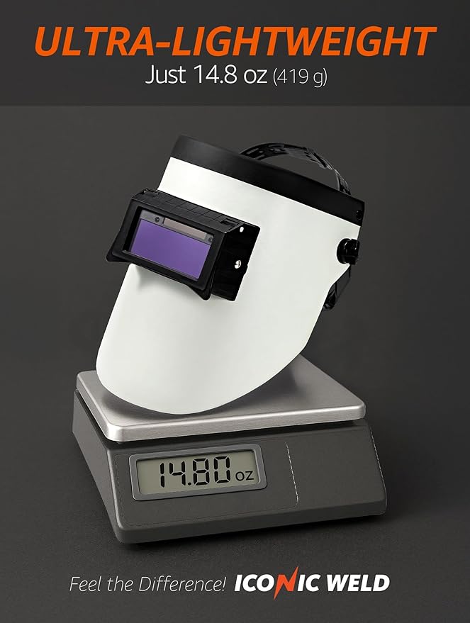 Auto Darkening Welding Helmet - Flip Up Lens, Lightweight, Shade #4/9-13 (Touchdown)