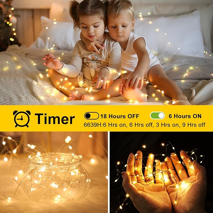 KNONEW 400FT Outdoor Christmas Fairy Lights Plug in,1200 LED String Lights Outdoor Waterproof 8 Modes Memory Times for Wedding Bedroom Walls Garden Trees Decoration(Warm White)