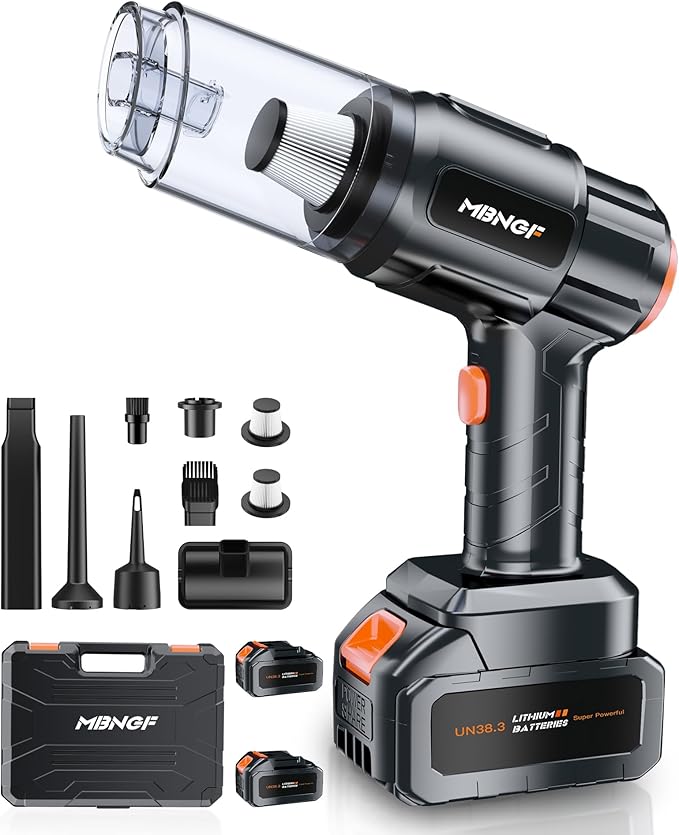 Car Vacuum Portable Cordless,High Power Suction & Blower, Wireless Handheld Vacuum Cleaner for Car, Home, Office, Pet(Warm Black)