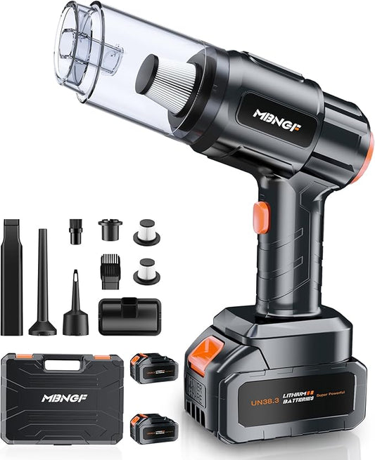 Car Vacuum Portable Cordless,High Power Suction & Blower, Wireless Handheld Vacuum Cleaner for Car, Home, Office, Pet(Warm Black)