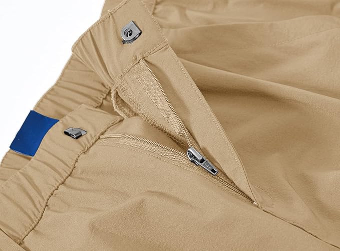 YSENTO Women's Hiking Pants Lightweight Stretch Quick Drying UPF 50 Camping Travel Work Cargo Pants 6 Pockets