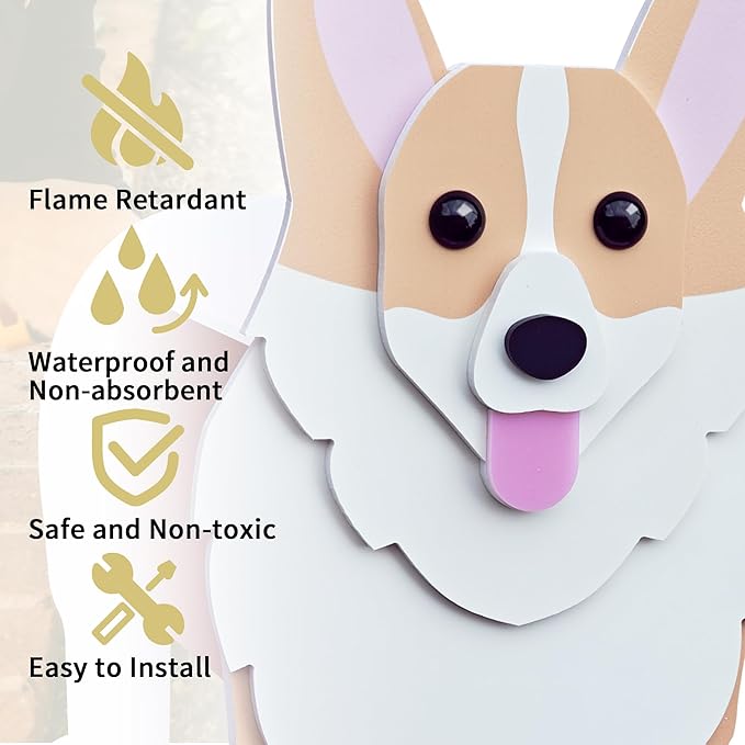 Corgi Dog Planter, Pet Shape Garden Pots Plant Pots for Indoor/Outdoor Gardens Decoration, Cute, Surprise Gifts/Souvenirs for Pet Lovers