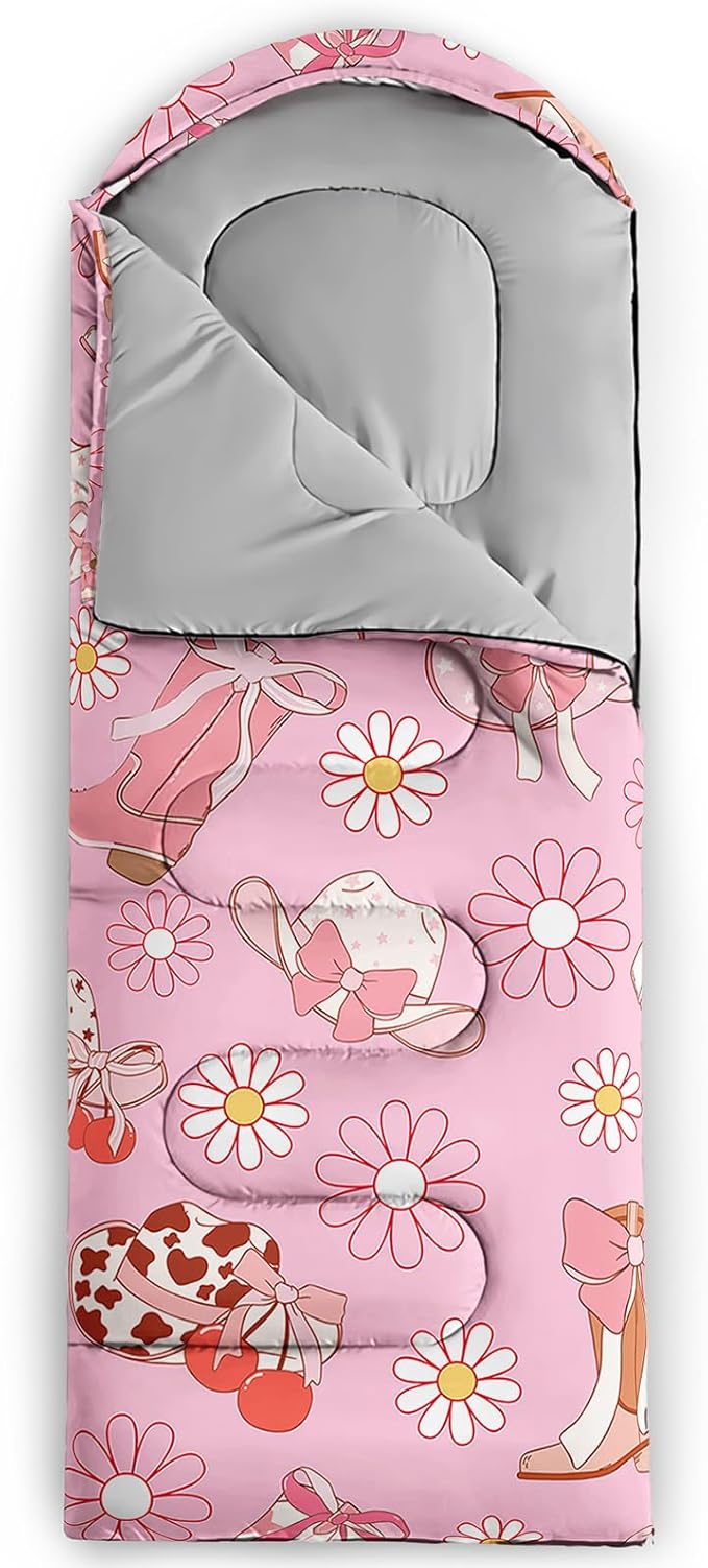 QOOMO Camping Sleeping Bags,3 Season Warm & Cool Weather,Lightweight,Waterproof Sleeping Bags for Adults & Kids,Traveling,and Outdoors,Camping Gear Equipment