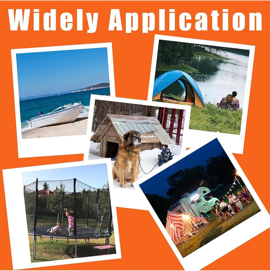 Ground Anchors Screw in 15 Inch, Heavy Duty Earth Anchor Stakes for Trampoline, Camping, Canopies, Tents, Securing Animals, Swing Set Anchors, 6 Pack Tent Stakes