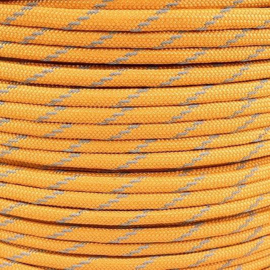 Paracord Planet Reflective 550lb Paracord – 7 Strand Type III Nylon Parachute Cord for Outdoor Visibility, Hiking, and Crafting – 30+ Colors and 4 Length Options
