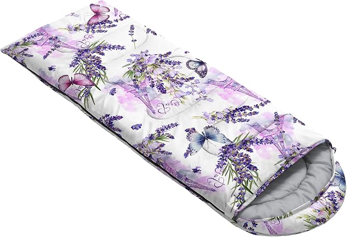 QOOMO Camping Sleeping Bags,3 Season Warm & Cool Weather,Lightweight,Waterproof Sleeping Bags for Adults & Kids,Traveling,and Outdoors,Camping Gear Equipment