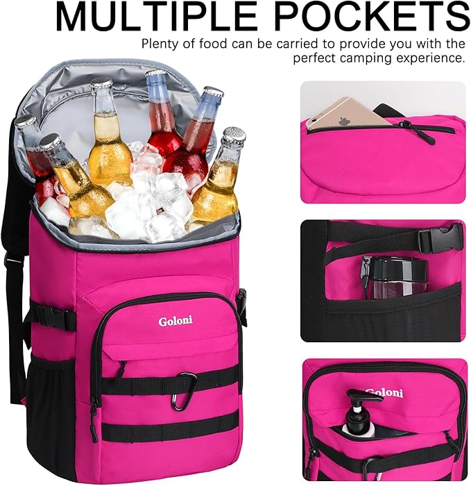 Cooler Backpack Insulated Leak Proof,Small Soft Coolers Bag for Men and Women Camping,Travel,Beach,Hiking,Picnic