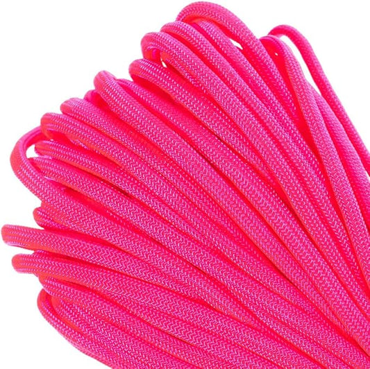 Paracord Planet Genuine Type III 550lb Paracord – Nylon Cord in Solid, Multi, and Reflective Colors – 25+ Colors and Length Options of 10', 25', 50', and 100'