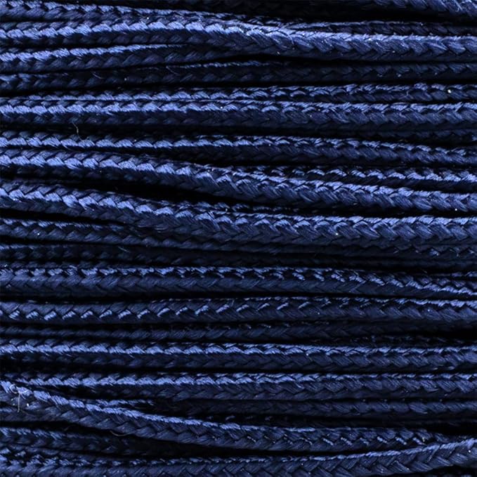 Paracord Planet Micro Paracord – Thin Braided Cord for Crafting, Fishing, and DIY Projects in 125 ft Spools – Midnight Blue
