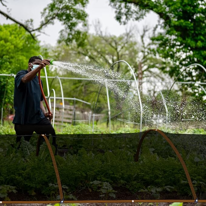 QLOFEI Shade Cloth for Garden, 60-70% Sun Screens for Patio Pergola Outdoor, Easy to Hang Mesh Tarp Shade Cloth with Grommets, Shade Neting Cover for Kennel Chicken Coop Plant Shade Sail, 4x6 FT