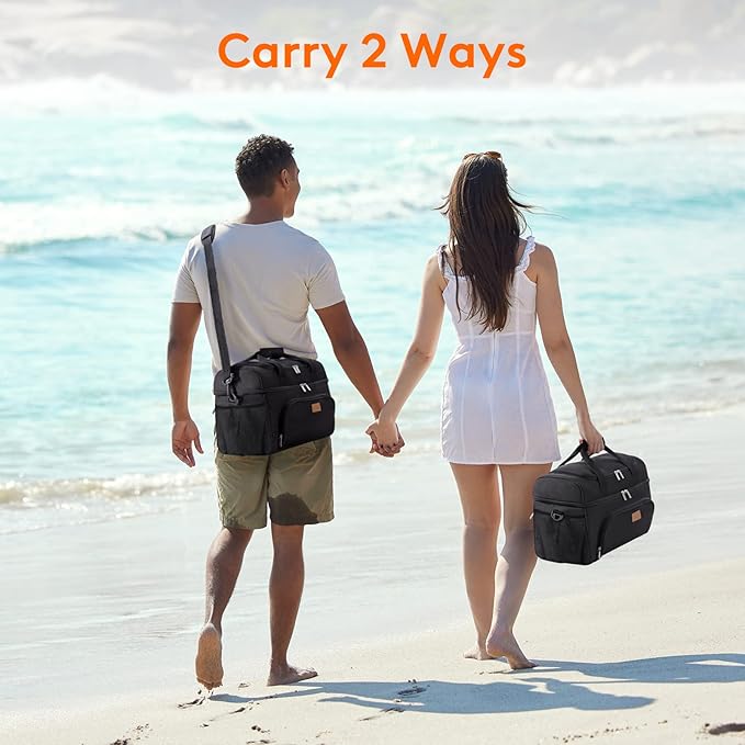 Lifewit Large Cooler Bag Insulated Lunch Bag Lightweight Portable Cool Bag Double Layer for Picnic, Beach, Work, Trip