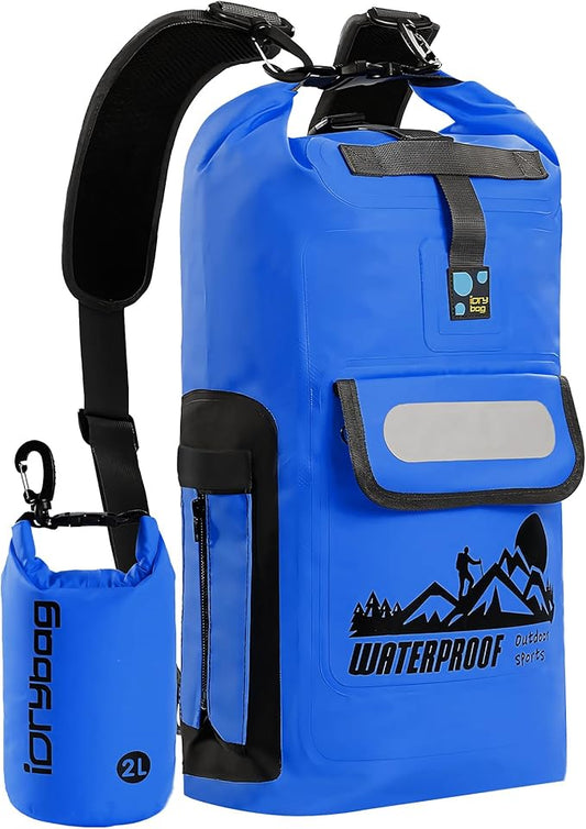 IDRYBAG Dry Bag Backpack Waterproof Floating 20L/30L/40L, Dry Bags Waterproof Backpack for Men, Dry Sack Waterproof Bag