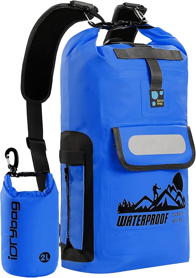 IDRYBAG Dry Bag Backpack Waterproof Floating 20L/30L/40L, Dry Bags Waterproof Backpack for Men, Dry Sack Waterproof Bag