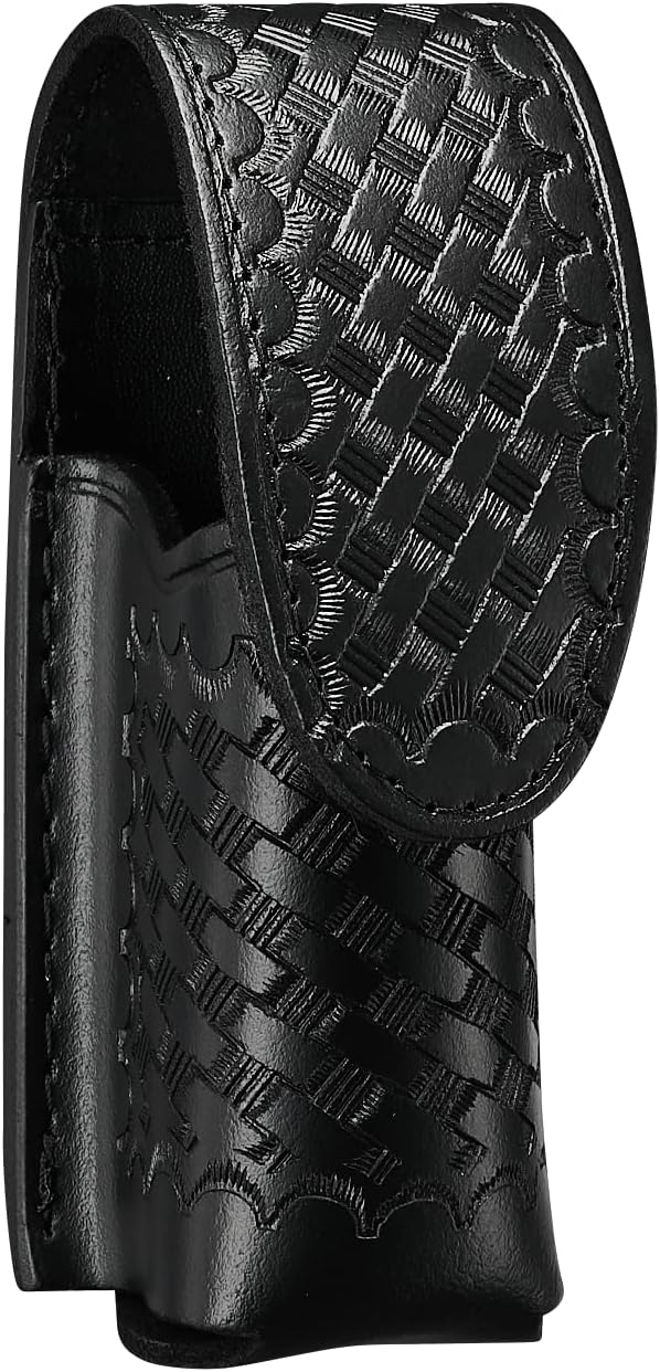 Mace Pepper Spray Holder Black Belt Pouch, Hidden Snap MK III Small, Fits up to 2oz