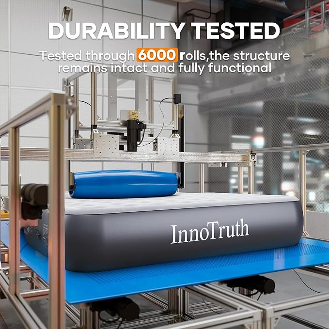 InnoTruth Twin Air Mattress with Built in Pump Raised, Family Choice Award Winner-13in High Bed for Home & Guests