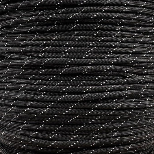Paracord Planet Reflective 550lb Paracord – 7 Strand Type III Nylon Parachute Cord for Outdoor Visibility, Hiking, and Crafting – 30+ Colors and 4 Length Options