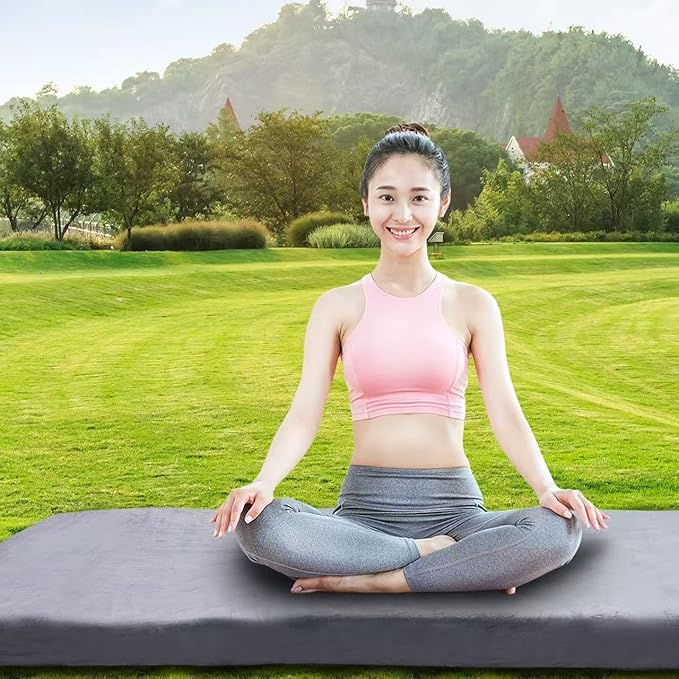 Memory Sponge Camping Mattress is Suitable for Adult Waterproof Sleeping mats, roll up Floor mattresses, Foldable mattresses, and Guest mattresses.