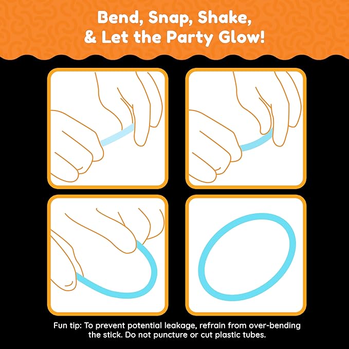 Glow Fever Glowsticks Bulk 1200pcs Party Pack includes 600 8" Glow Sticks and 600 connectors, Bracelets and Necklaces, DIY Costume , Light Sticks, for Concert, Wedding and Birthday, Multicolor