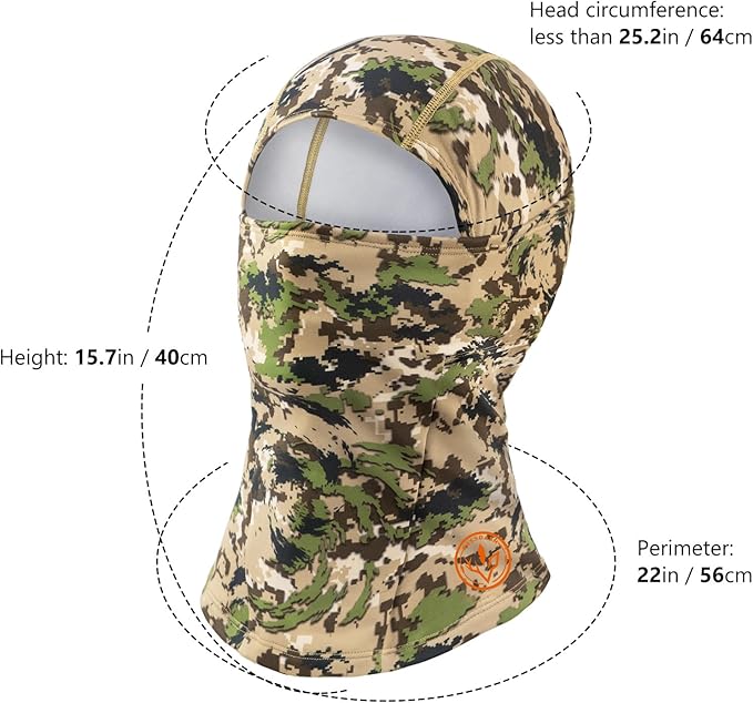 BASSDASH Winter Balaclava Fleece Ski Mask Ninja Hood Neck Warmer Fishing Hunting