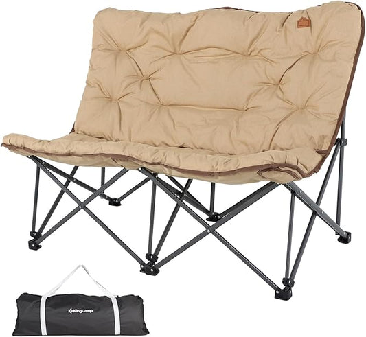 KingCamp Butterfly Chair Oversized XL Camping Chairs for Adults Padded Folding Comfy Camp Chairs 300lbs Heavy Duty with High Back for Bedroom Living Room Dorm Rooms Outdoor Patio Lawn