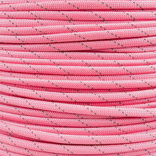 Paracord Planet Reflective 550lb Paracord – 7 Strand Type III Nylon Parachute Cord for Outdoor Visibility, Hiking, and Crafting – 30+ Colors and 4 Length Options
