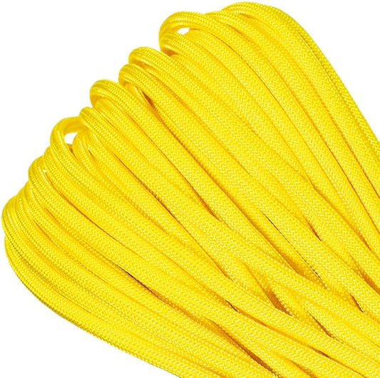 Paracord Planet Genuine Type III 550lb Paracord – Nylon Cord in Solid, Multi, and Reflective Colors – 25+ Colors and Length Options of 10', 25', 50', and 100'