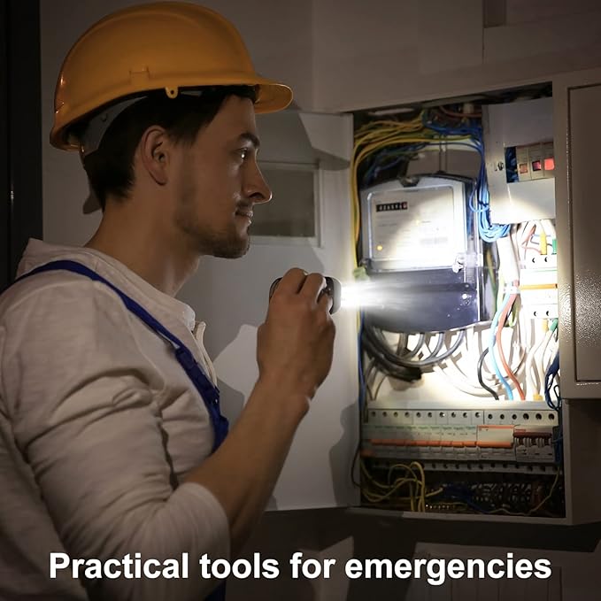 Treela 36 Pcs Hand Crank Flashlights Operation Christmas Items Bulk Squeeze Flashlight No Battery Required Torchlight 3 Powered Charging for Emergency(Yellow, Gray, Blue, Red)