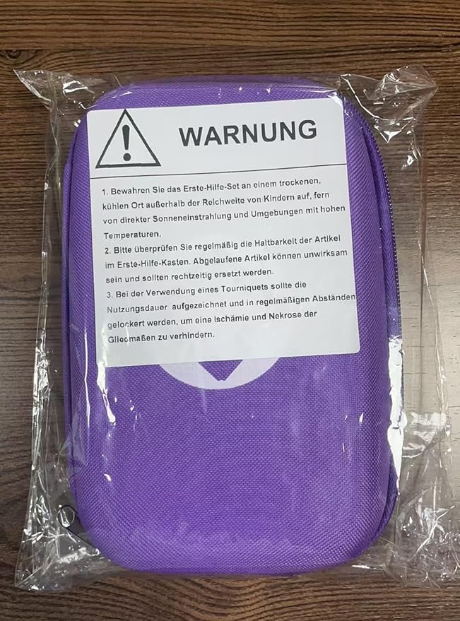 276PCS Compact Small First Aid Kits for Home Businesses Urgent Essential Mini First Aid Kit Travel Size Car Emergency Supplies Kit for Hiking Boating Skating, Purple AMORNING