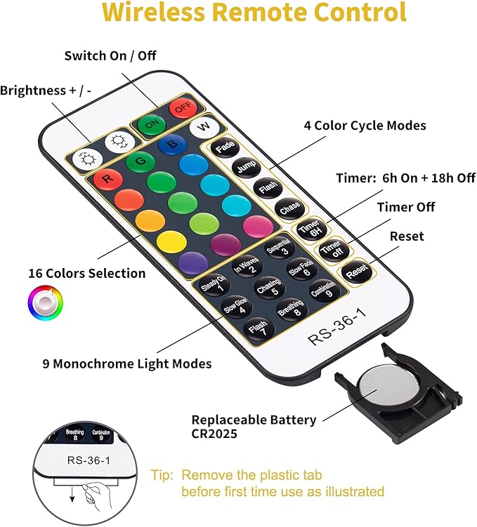 Minetom Color Changing Fairy String Lights - 33 ft 100 LED USB Silver Wire Lights with Remote and Timer, Starry Fairy Light for Bedroom Party Indoor Christmas Decoration, 16 Colors, Adapter Included