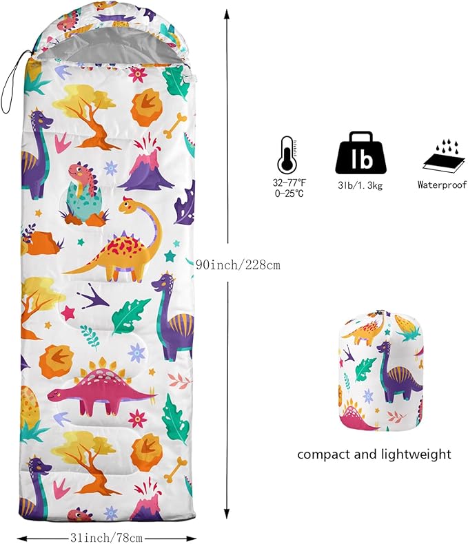 CVHOUSE Camping Sleeping Bags,3 Season Warm & Cool Weather,Lightweight,Waterproof Sleeping Bags for Adults & Kids,Traveling,and Outdoors,Camping Gear Equipment