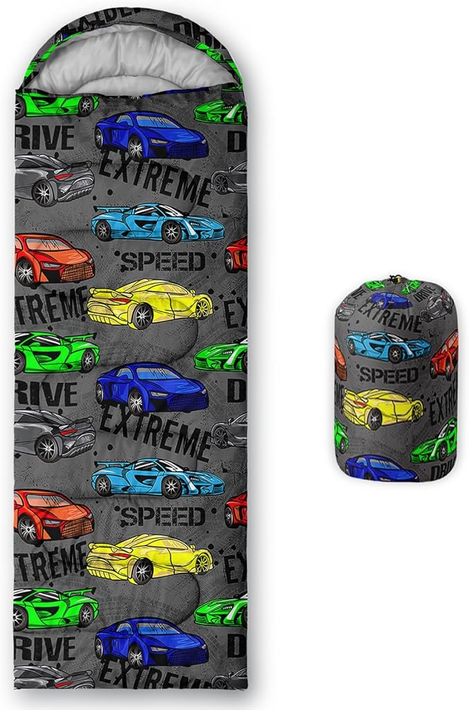 QOOMO Camping Sleeping Bags,3 Season Warm & Cool Weather,Lightweight,Waterproof Sleeping Bags for Adults & Kids,Traveling,and Outdoors,Camping Gear Equipment