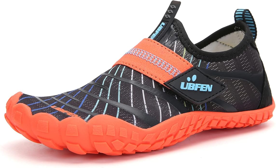 UBFEN Water Shoes for Kids Boys Girls Aqua Socks Barefoot Beach Sports Swim Pool Quick Dry Lightweight Toddler Little Big Kid