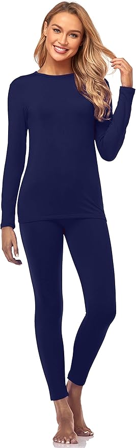 Malist Women's Thermal Underwear Ultra Soft Long Johns Top with Fleece Lined