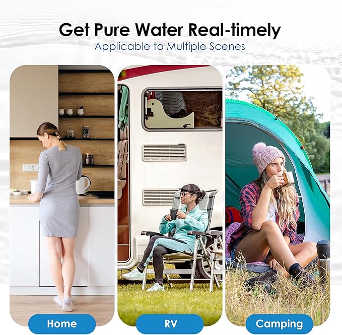 Waterdrop NSF/ANSI 42&372 Certified Water Filter, Replacement for Berkey® BB9-2® Black Filters, ProOne® or Alexapure® Gravity Water Filter System and Waterdrop King Tank Series, (Pack of 2)