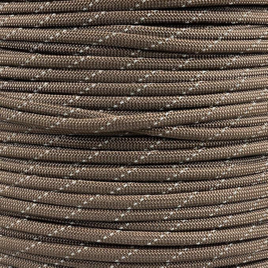 Paracord Planet Reflective 550lb Paracord – 7 Strand Type III Nylon Parachute Cord for Outdoor Visibility, Hiking, and Crafting – 30+ Colors and 4 Length Options