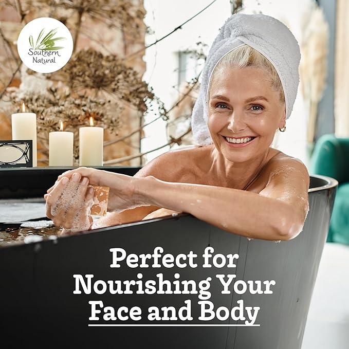 Southern Natural Goat Milk Soap Bar - 3 Pack Essential Oil Blend - For Dry Sensitive Skin. Natural Handmade Face & Body Soap For Men & Women.