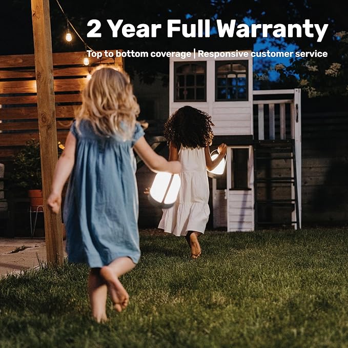 Bask KIN 3.0 Portable Cordless Lantern Table Lamp | USB Rechargeable | Powerful Long-Lasting 4000mAh Battery | Kids Bedroom | Easy 3-Step Touch Dimmable | UltraBright LED (Midnight Black)