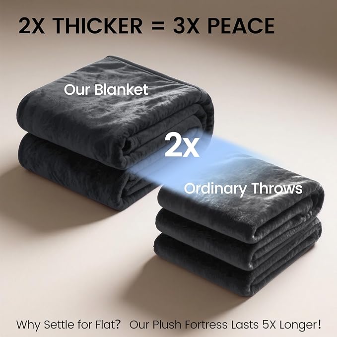 gogobunny Waterproof Bed Blanket, Reversible Sherpa Fleece Throw Blanket for Dog Puppy Cat, Furniture Cover Protects Bed Couch Sofa from Liquid Pee and Pet Fur (Dark Grey, 90x90 inches)