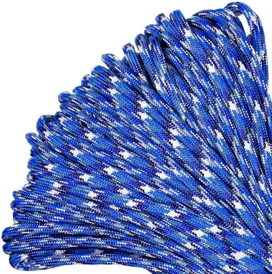 Paracord Planet Genuine Type III 550lb Paracord – Nylon Cord in Solid, Multi, and Reflective Colors – 25+ Colors and Length Options of 10', 25', 50', and 100'