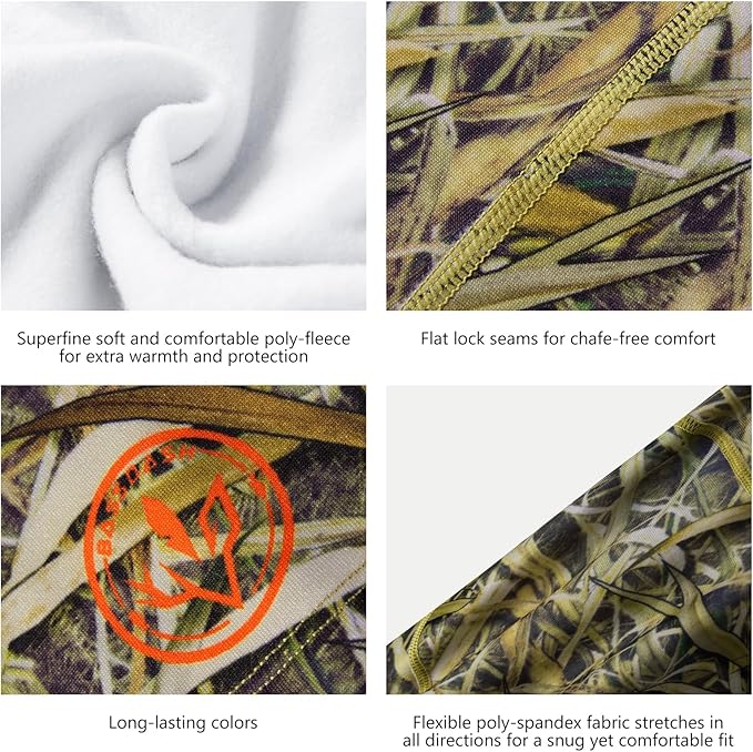 BASSDASH Winter Balaclava Fleece Ski Mask Ninja Hood Neck Warmer Fishing Hunting