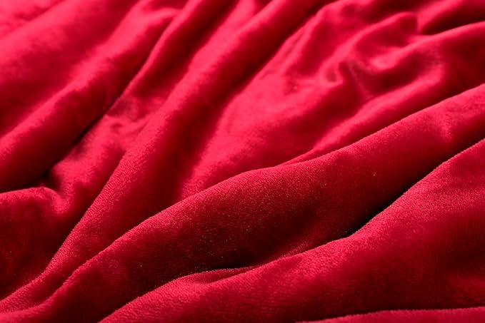 Waterproof King Size Blankets for Bed 80'' x 90'', 3 Layer Lightweight and Stain Resistant Blankets Waterproof Sherpa Bed Cover Spill-Proof Dog Splash Throw for Couch, Sofa Protect, Camping(Red)